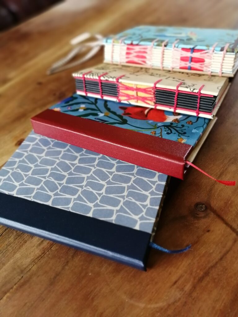 selection of hand made books